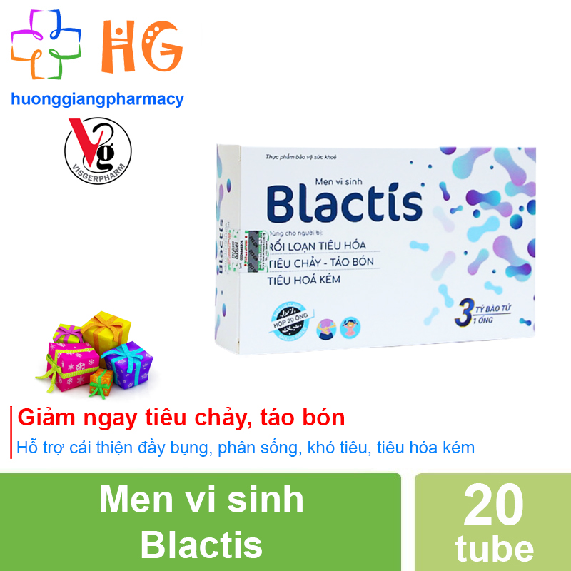 Men vi sinh Blactis cho người rối loạn tiêu hóa, táo bón, tiêu hóa kém