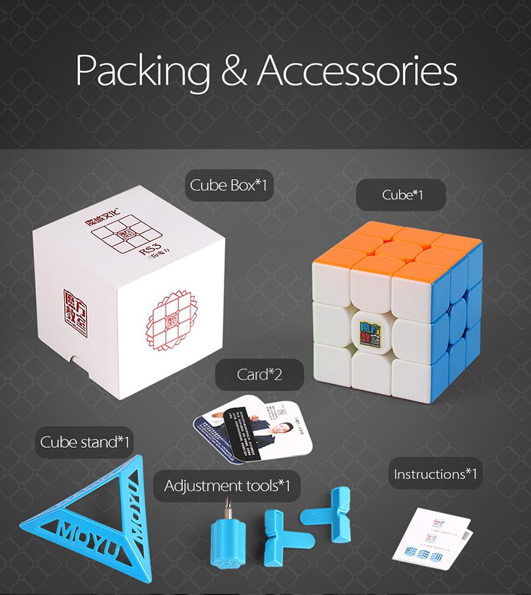[HCM]Rubik Moyu MF3 RS3 Nam Châm Từ Tính Stickerless - Cao Cấp ( Quay Trơn Nhanh Bẻ Góc Cực Tốt - Dùng thi đấu quốc tế)