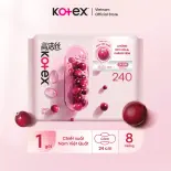 [21.08] BVS Kotex Nam Việt Quất Siêu Mỏng Cánh 24cm Gói 8 miếng