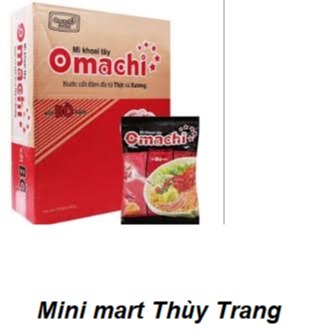 Thùng 30 gói mì khoai tây Omachi xốt bò hầm 80g