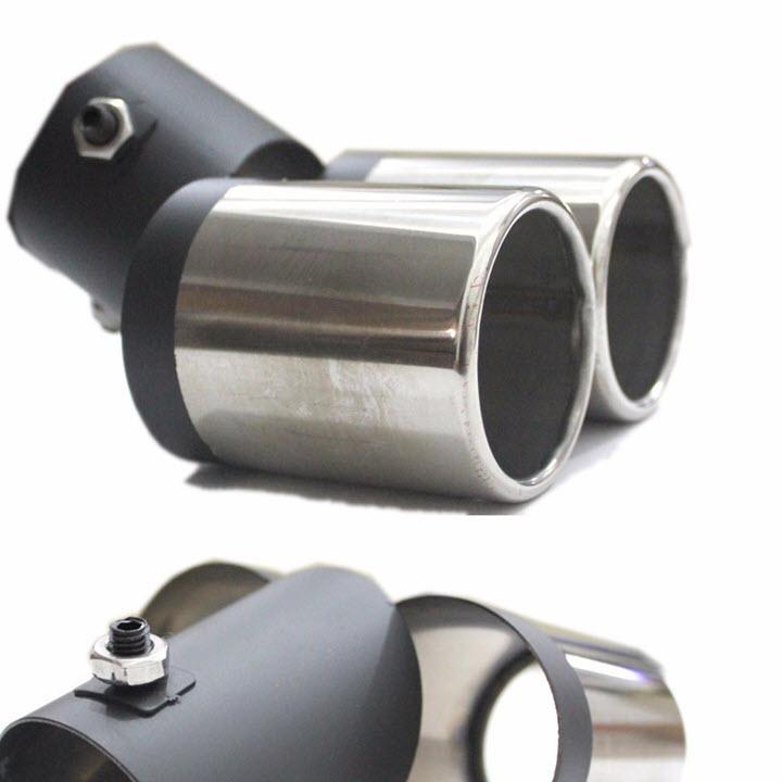 Chụp pô đôi cổ cong cho ô tô