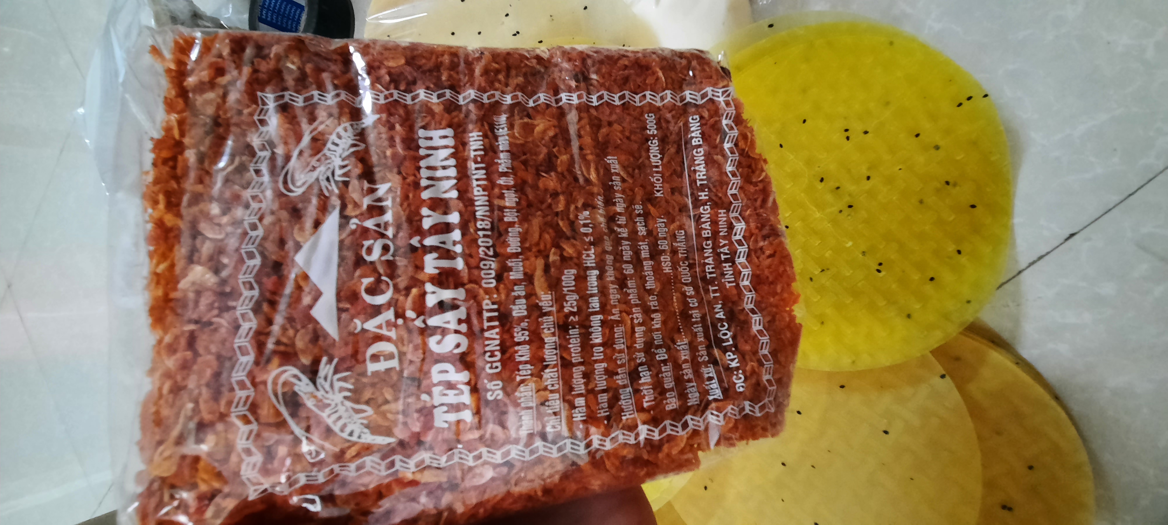 500gr ruốc sấy, tép sấy đặc sản Tây Ninh