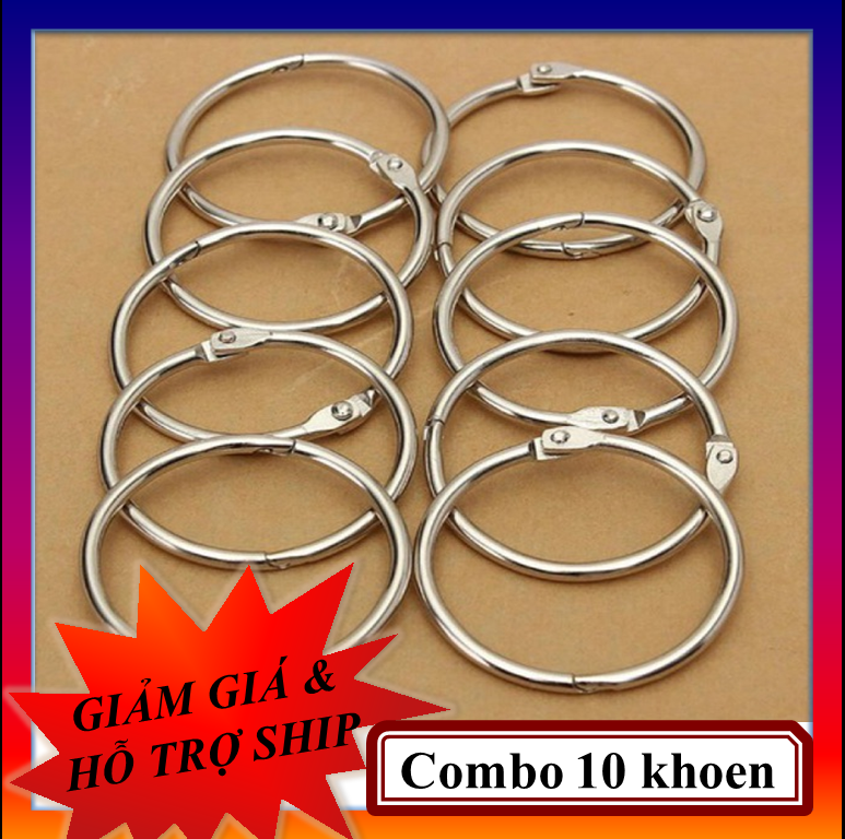 [HCM]Combo 10 Khoen tròn làm Flash Card Size các loại 2cm 3cm 4cm và 5cm tùy chọn