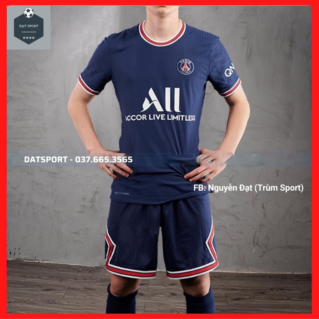 Bộ Áo Đấu PSG 2022 ⚡FREESHIP⚡ Bộ Quần Áo Bóng Đá PSG Mùa Gỉai 2021/22 Mới Nhất. Hàng SPF Thailand Cam Kết 100 Y Hình