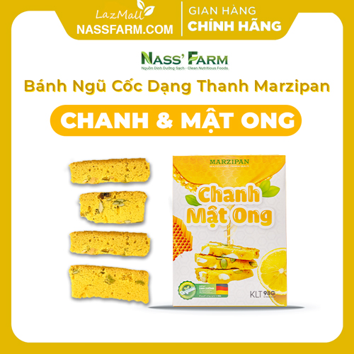 Thanh bánh dinh dưỡng chanh mật ong nguyên chất, bổ sung vitamin C, Sắt, B6, cho mẹ bầu và bé - Công Thức Đức
