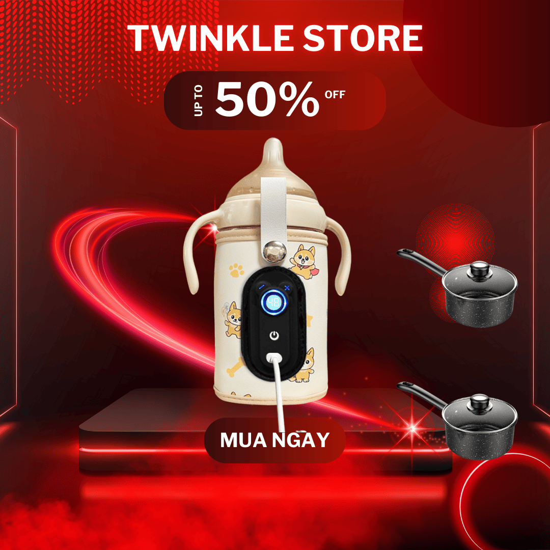 Túi Ủ Bình Sữa Thông Minh Drink Warmer Cao Cấp Giữ Nhiệt Thông Minh Hình Cún Cute Phù Hợp Nhiều Loại Bình Sạc USB Tiện Lợi