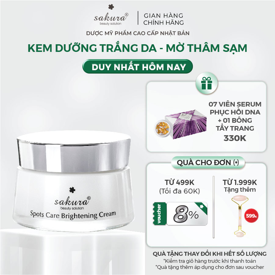 Kem dưỡng da trắng sáng Sakura Spots Care Brightening Cream 45g