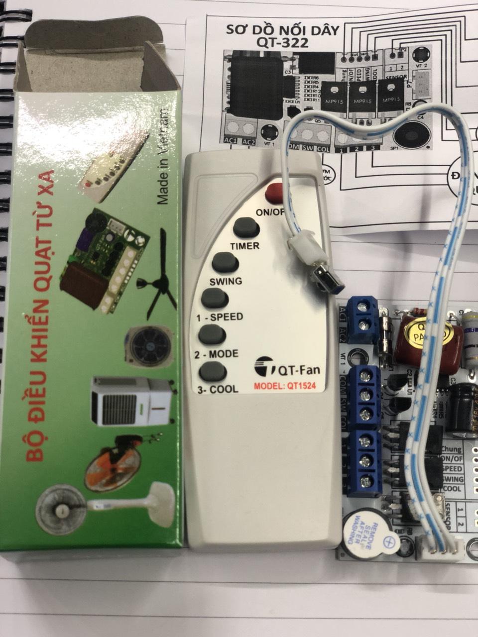 Bộ điều khiển bo quạt điều hòa 5 cổng