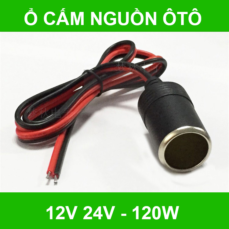Ổ cắm tẩu sạc đầu cái trên Oto - ổ thêm tẩu cho camera hành trình