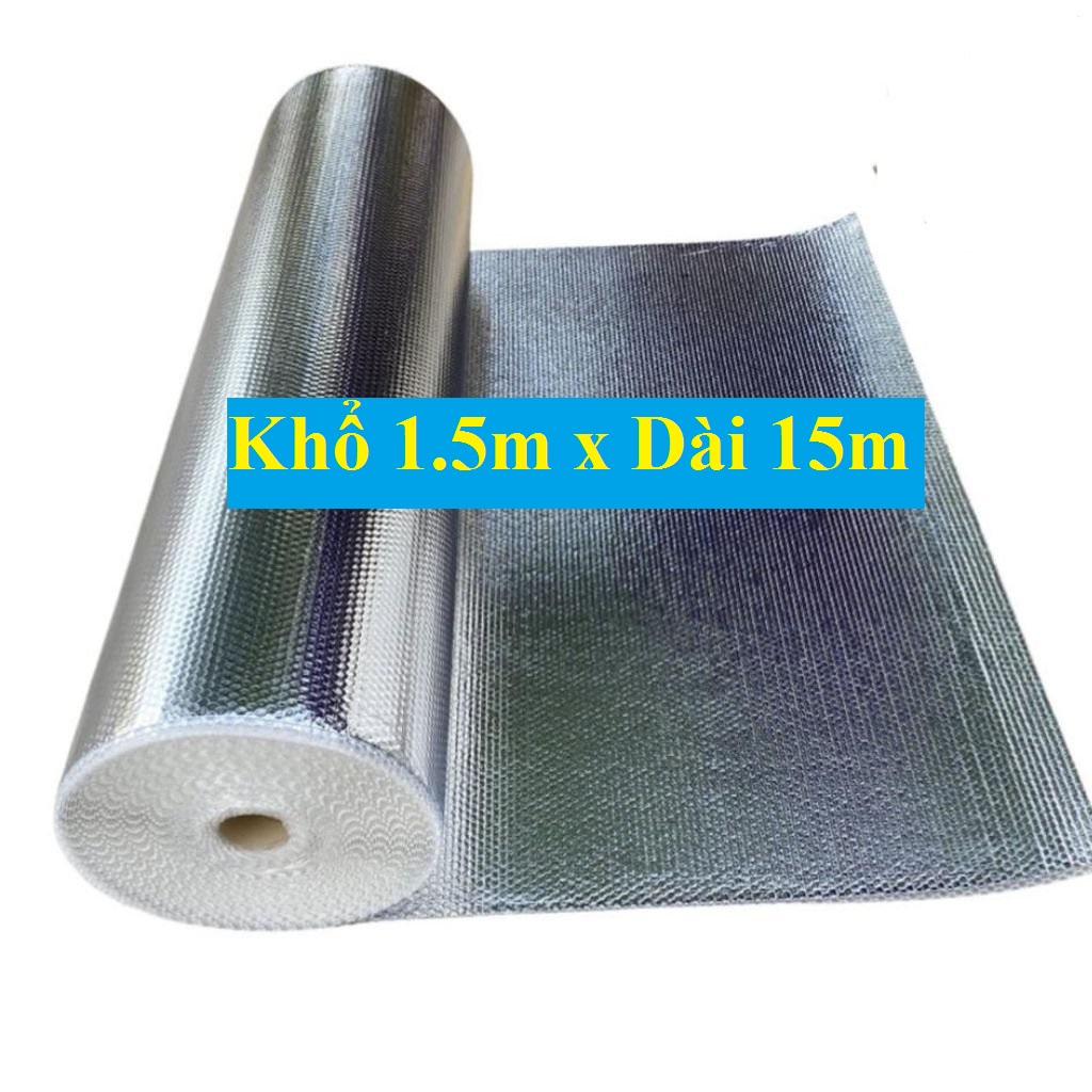 Tấm cách nhiệt túi khí chống nóng 2 mặt bạc