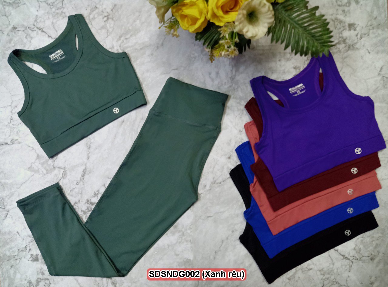 [HCM]Sét bộ áo quần tập cao cấp áo bra đồ tập yoga gym aerobic thể thao