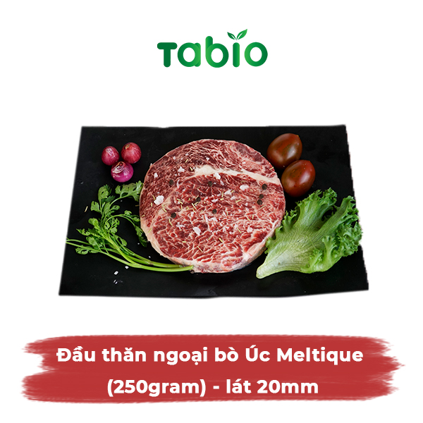 Hcm - đầu thăn ngoại bò úc meltique - lát 20mm - tabio