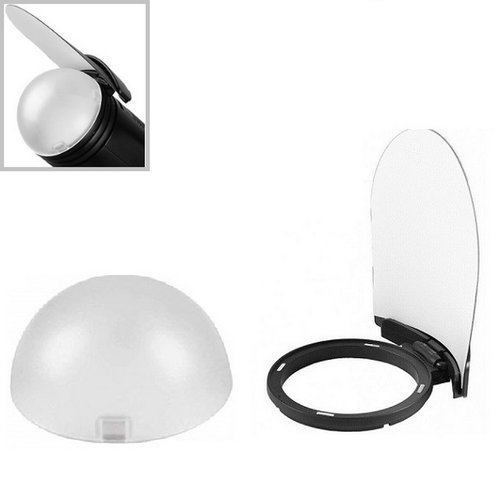 Bộ tản sáng godox ak-r11 và ak-r12 dùng cho flash đầu tròn godox v1, v1 pro