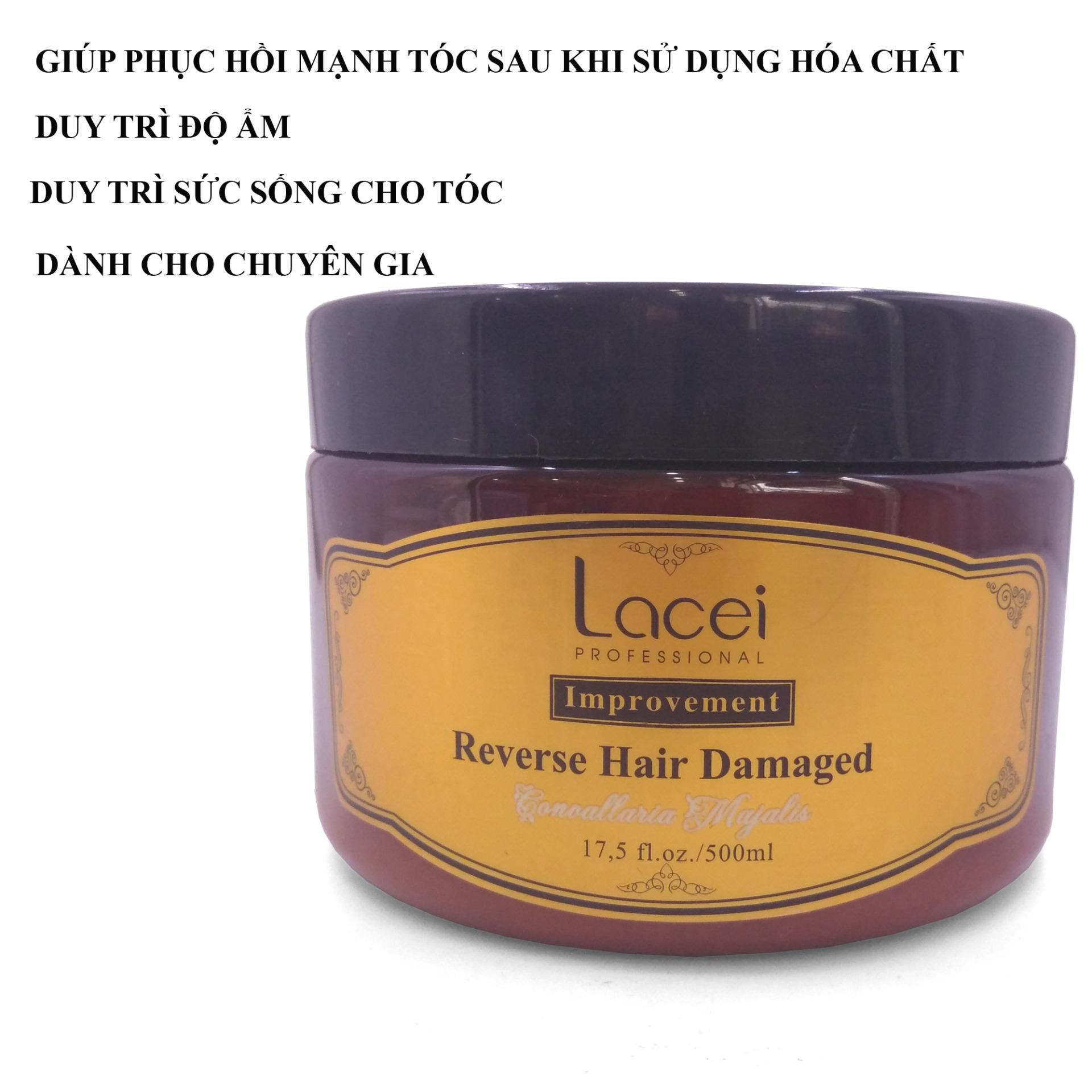DầU HấP Ủ Tóc PhụC HồI Tóc Hư TổN Lacei 500Ml (Nâu - Vàng) Chất Lượng Tốt Auth Đẹp Bền Giá Rẻ Hàng Xuất Khẩu Cao Cấp Hữu Dụng 2020