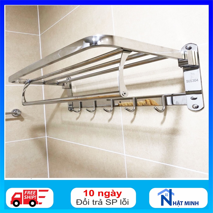 Vắt khăn giàn nhà tắm inox 304 chuẩn
