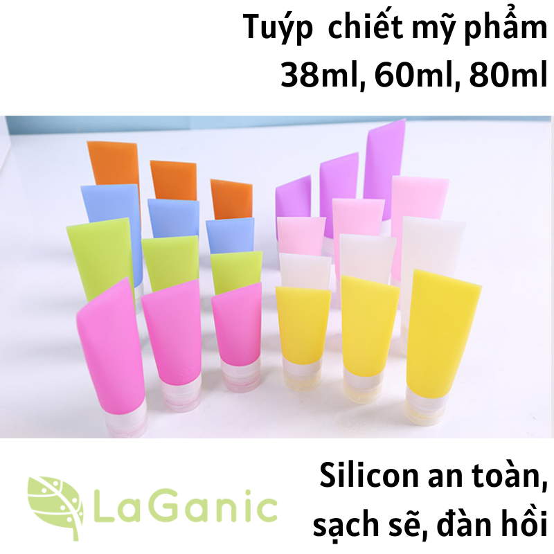 [Mua 3 Tặng 1 túi Mirage] Tuýp Silicon chiết mỹ phẩm du lịch tiện lợi