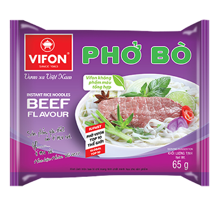 Phở bò ăn liền Vifon 65g