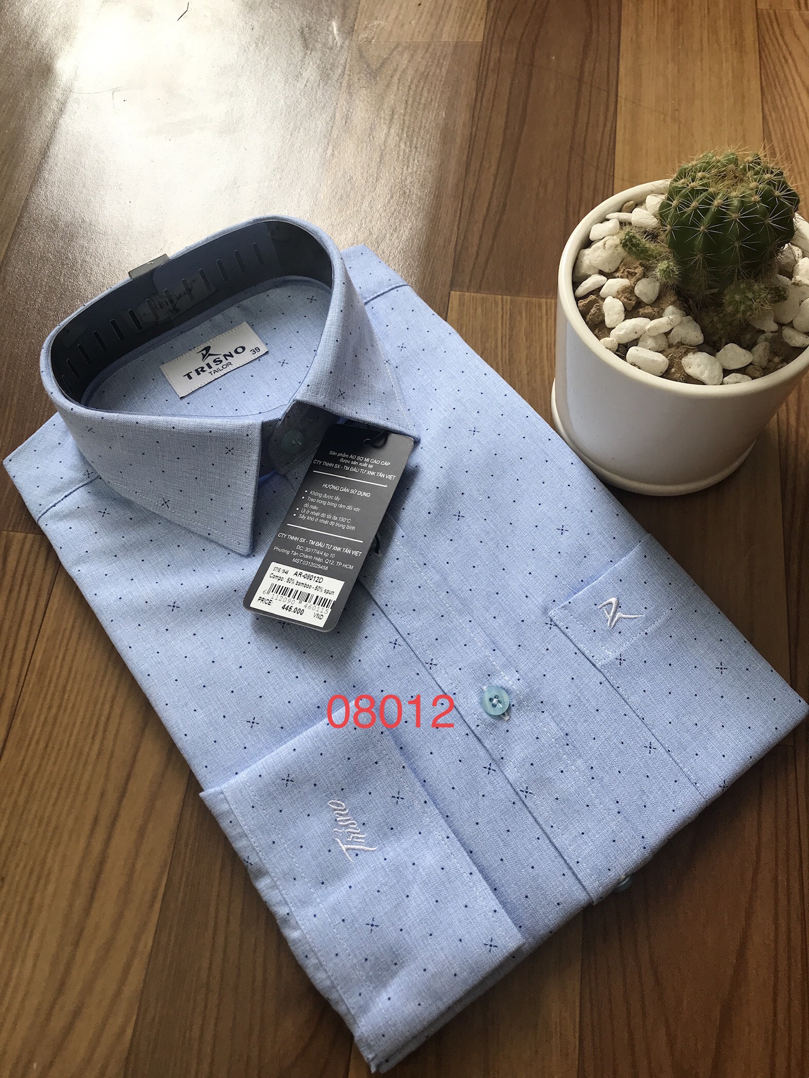 Áo sơ mi họa tiết mới nhất - chất liệu vải sợi tre mát