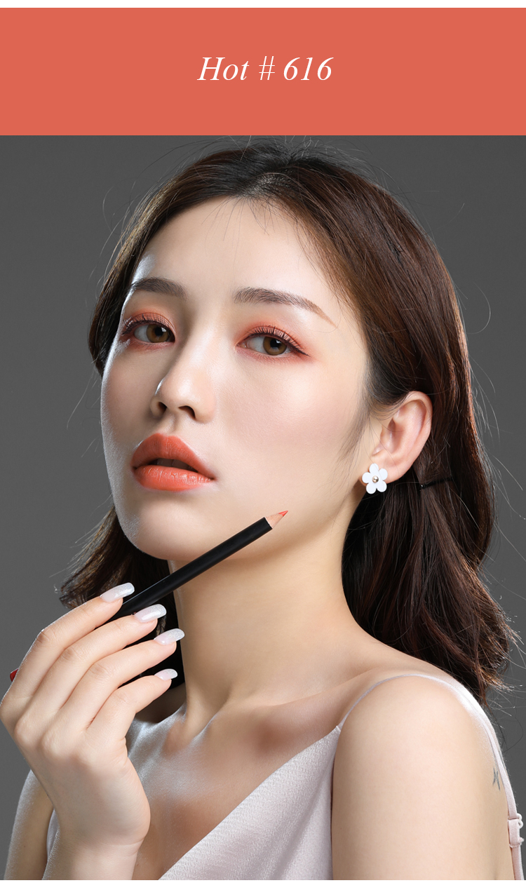Chì kẻ viền môi 619 đỏ thẩm siêu xinh ,bền màu ,lâu trôi 9