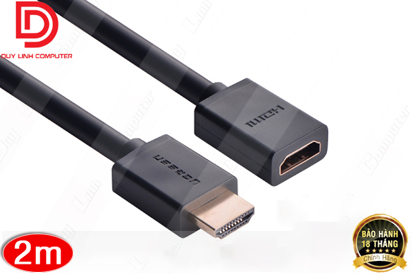Cáp nối dài hdmi tròn 2m chính hãng ugreen 10142