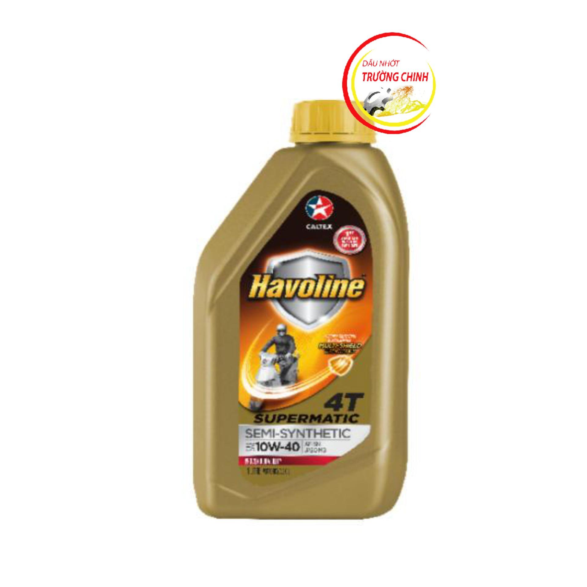 [HCM]Nhớt Cantex  Havoline SuperMatic Scooter 10W40 1L dành cho xe ga