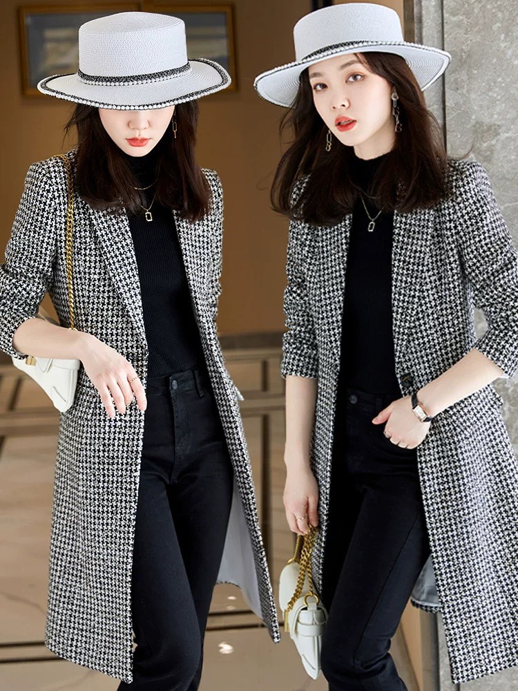 Áo khoác dạ dáng dài cổ vest cao cấp - glady g136 - áo khoác dạ 2 lớp cao cấp, sang trọng