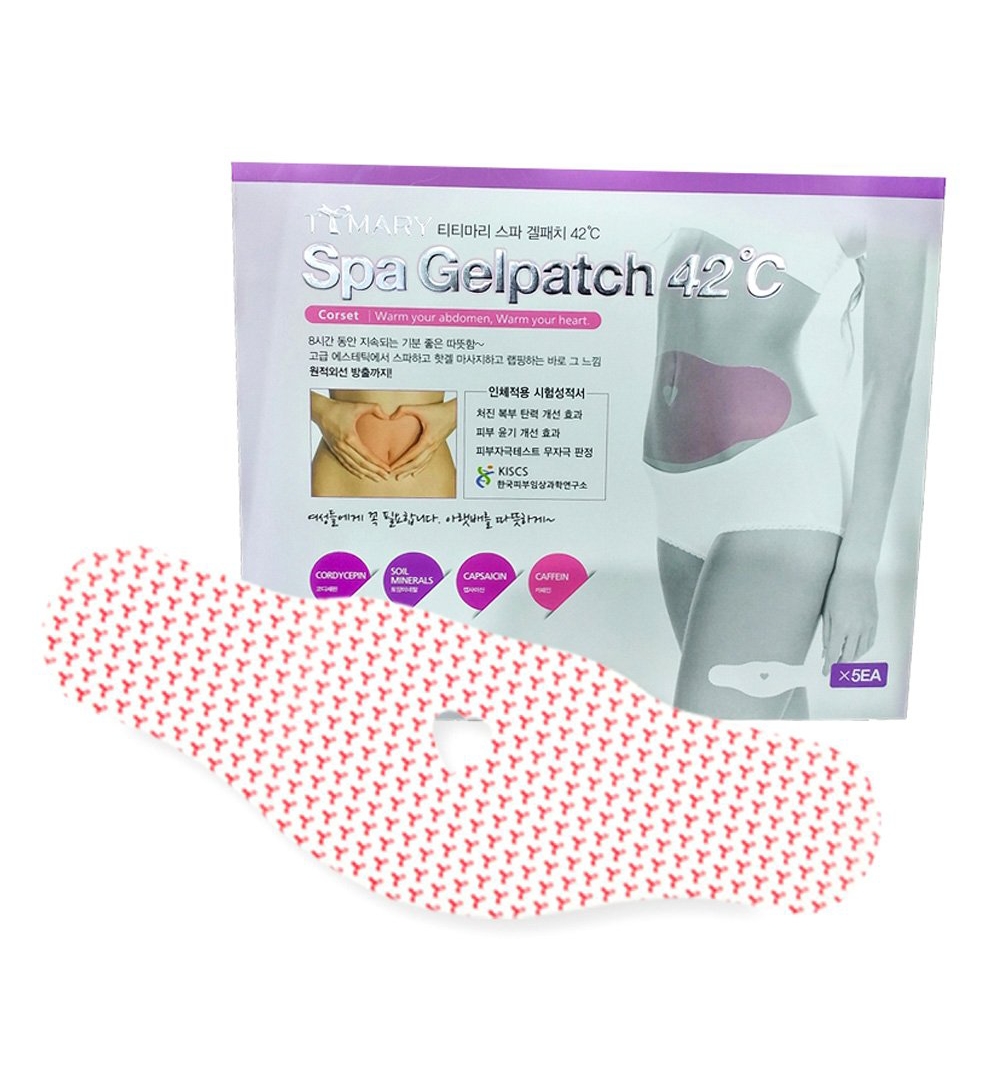 Miếng dán tan mỡ bụng spa gel patch 42°c hàn quốc