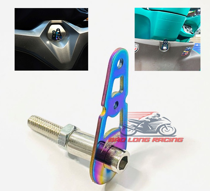 Móc treo đồ Kingdrag Inox xi 7 màu gắn xe máy