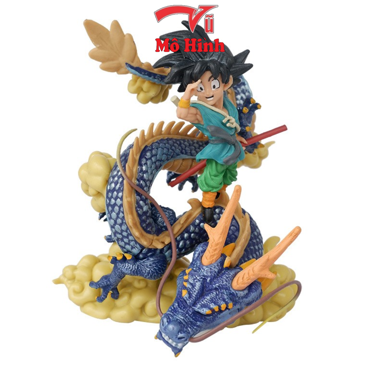 Mô hình Songoku Dragon Ball Z & Shenron 21cm chibi, bảy viên ngọc rồng - Vũ mô hình nhân vật