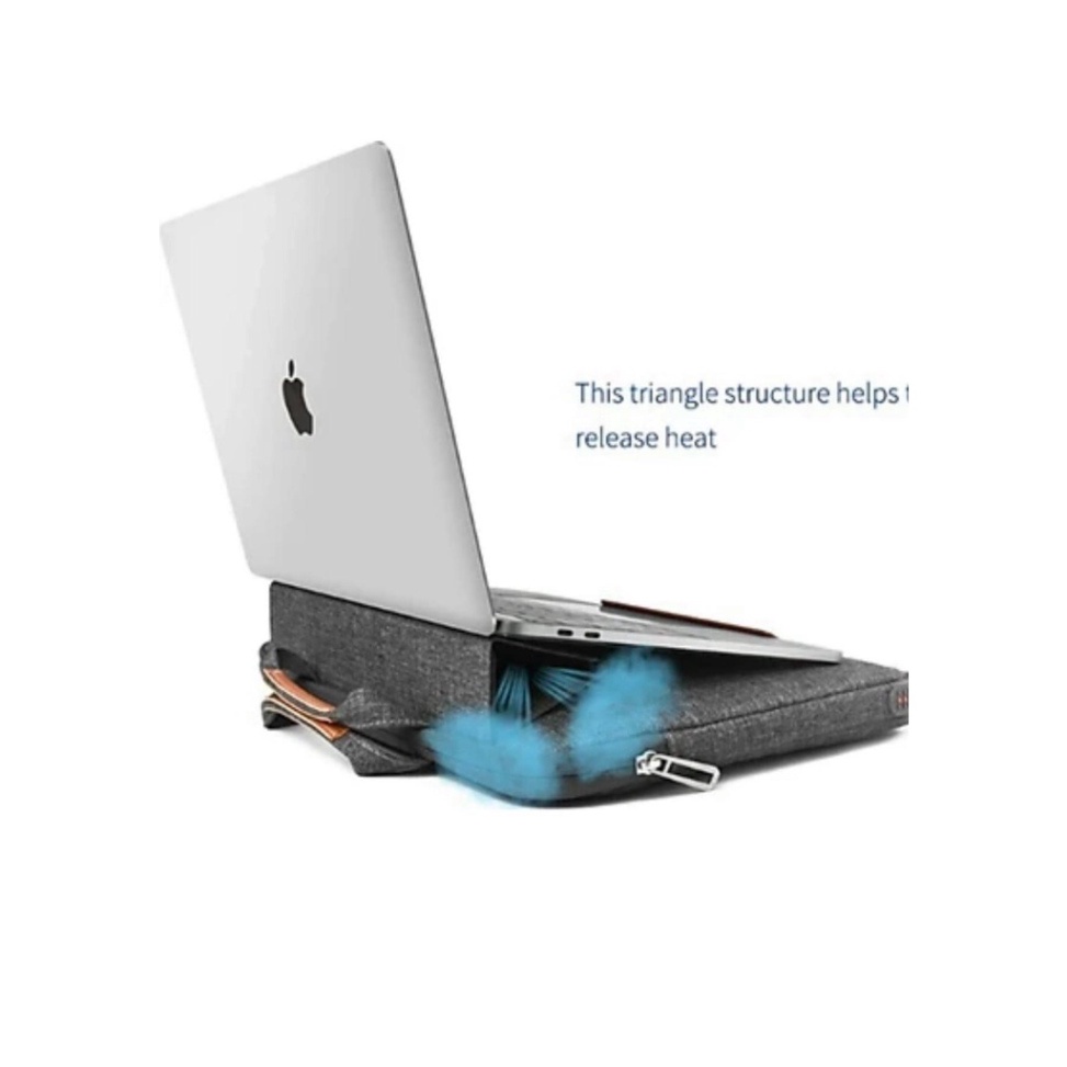 Túi Đựng Macbook Wiwu Smart Stand Sleeve Dành Cho Macbook, Laptop Chống Sốc - Hàng Chính Hãng