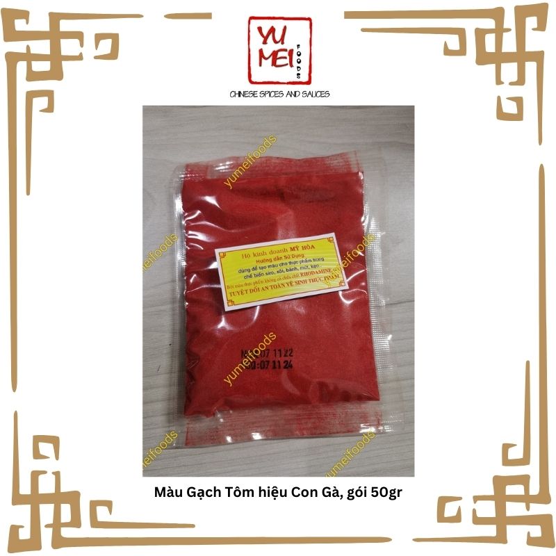 Màu Gạch Tôm hiệu Con Gà gói 50gr