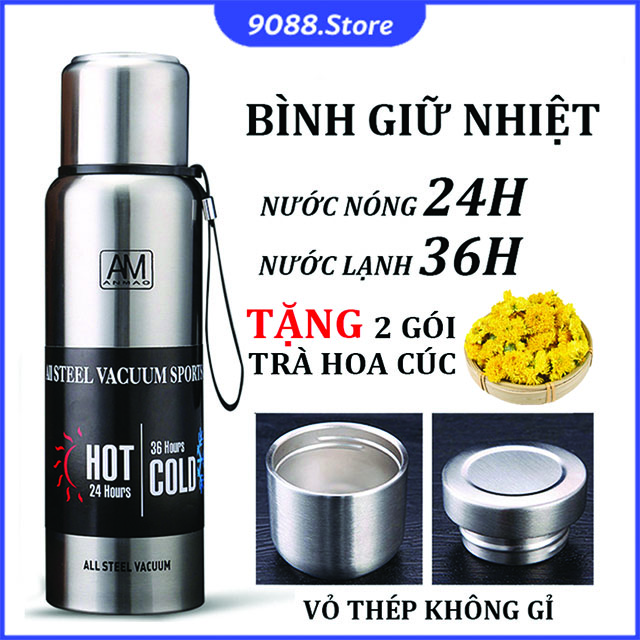 Bình Giữ Nhiệt Inox Cao Cấp Dung Tích 500ml, 2in1 Bình Đựng Canh , Cháo mùa đông.  Độ Bền Cao, Giữ Nóng Và Lạnh, Chịu Nhiệt Tốt,  Phù Hợp Với Mọi Lứa Tuổi. An Toàn Cho Người Sử Dụng