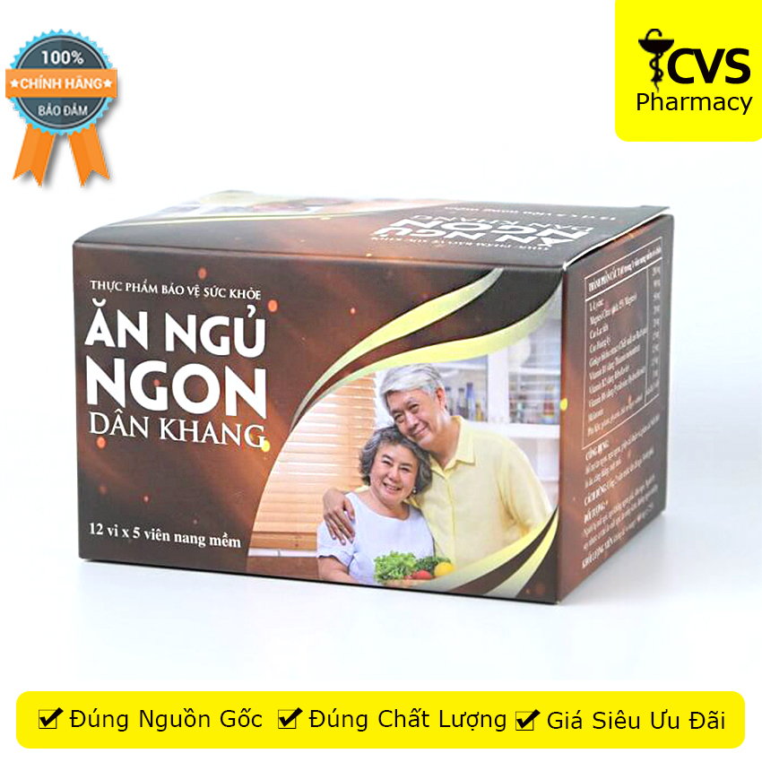 Viên uống ăn ngủ ngon dân khang - giúp ngủ ngon giảm lo âu căng thẳng - cvspharmacy