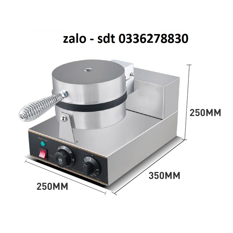 Máy làm bánh waffle, bánh tổ ong công suất 2500W. Bảo hành 1 năm