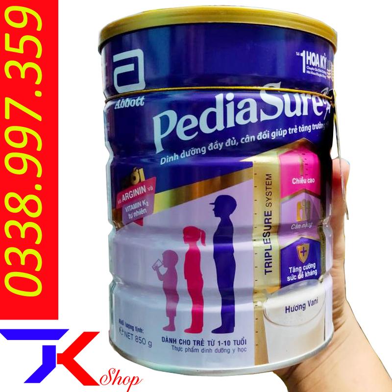 Sữa pediasure 850g và 400g ba từ 1 đến 10 tuổi hương vani