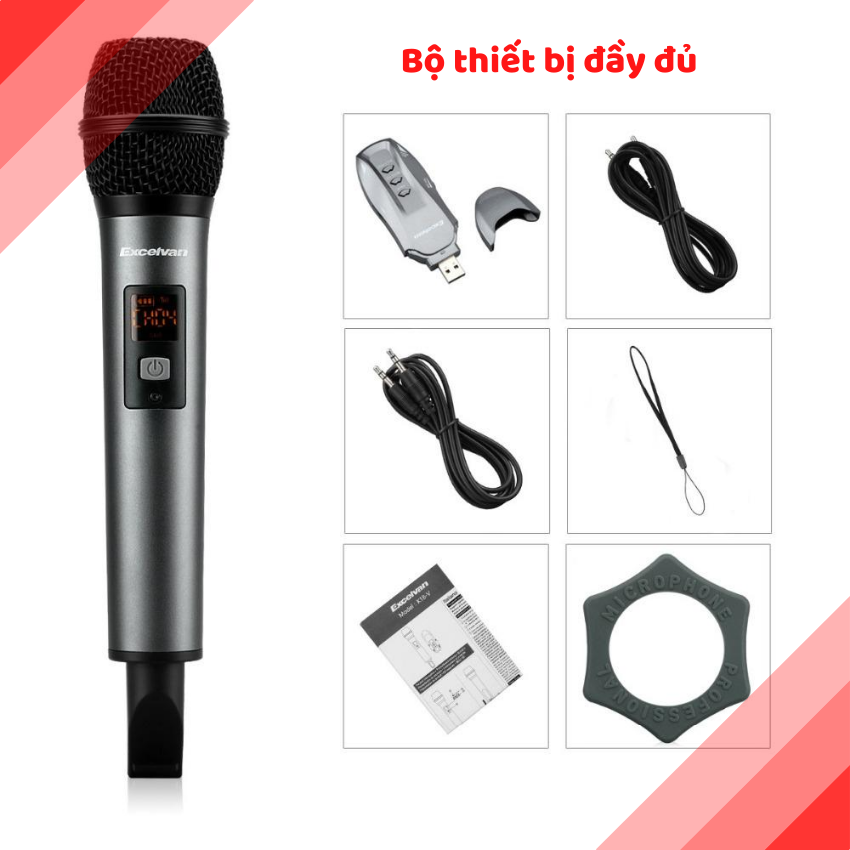 [HCM]Micro Không Dây Bluetooth Micro Không Dây K18V Hát Karaoke Chuyên Nghiệp Độ Nhạy Lọc Âm Cao Chống Nhiễu Chống Hú Chống Rè Cực Đỉnh Mic không dây nhỏ gọn ổn định dễ dàng sử dụng âm thanh trong trẻo Công Suất Mạnh Mẽ