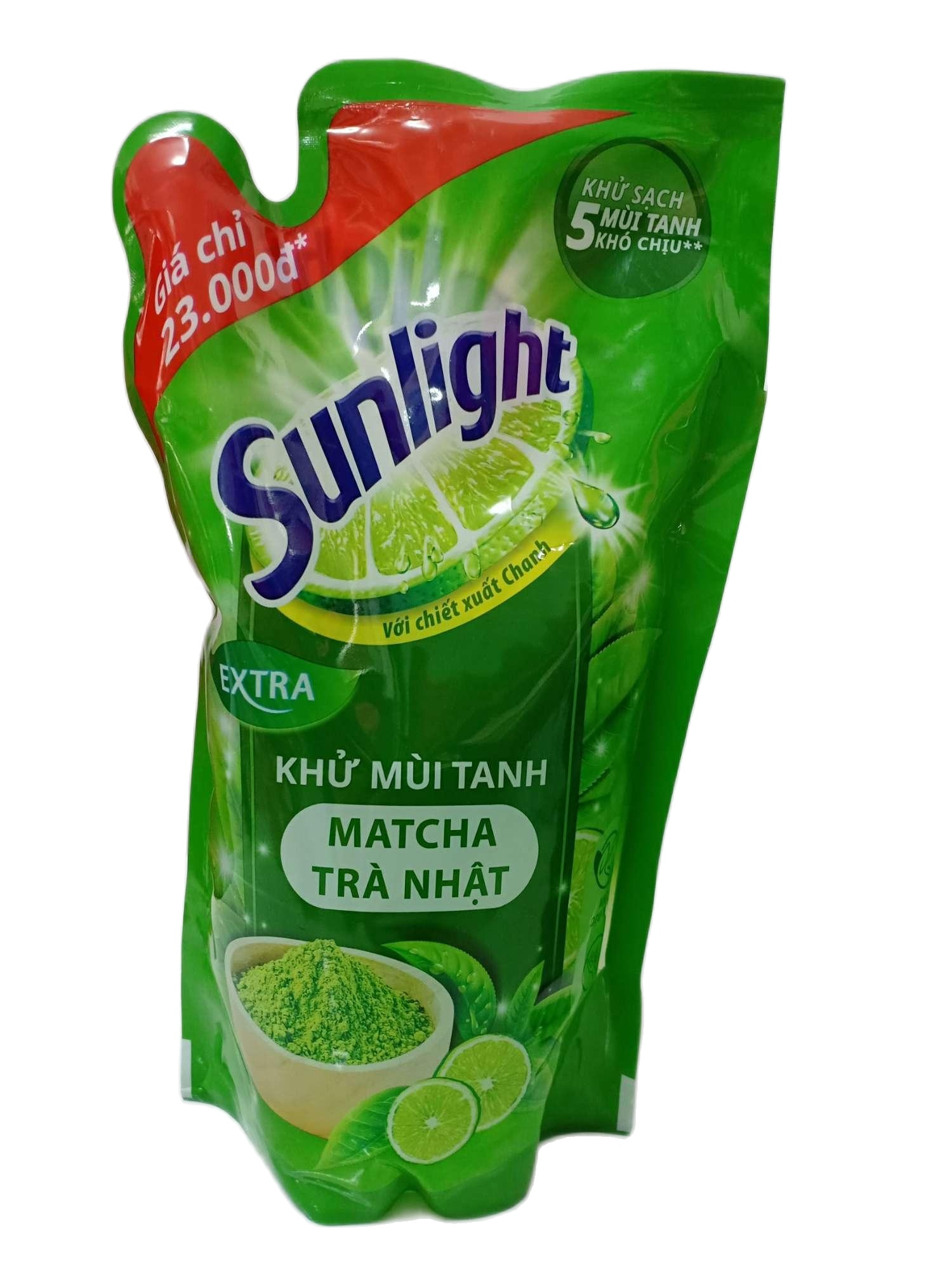 [HCM]HCM. 2 nước rửa chén sunlight túi trà xanh 750ml