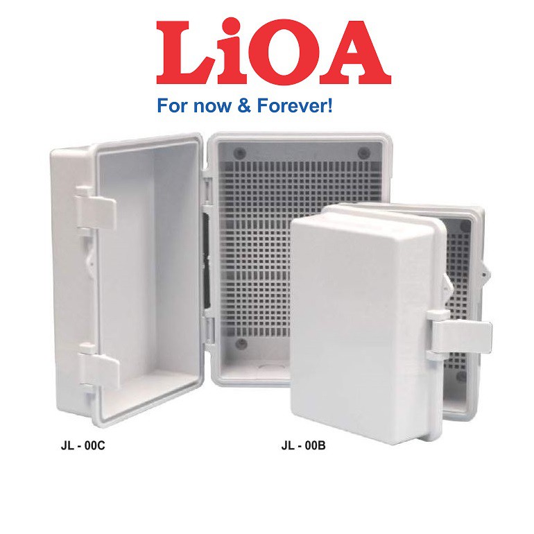 Tủ điện nhựa lioa abs chống cháy, chống nước, jl - 00c: 235x178x120 mm ; jl - 00b: 180x140x120 mm