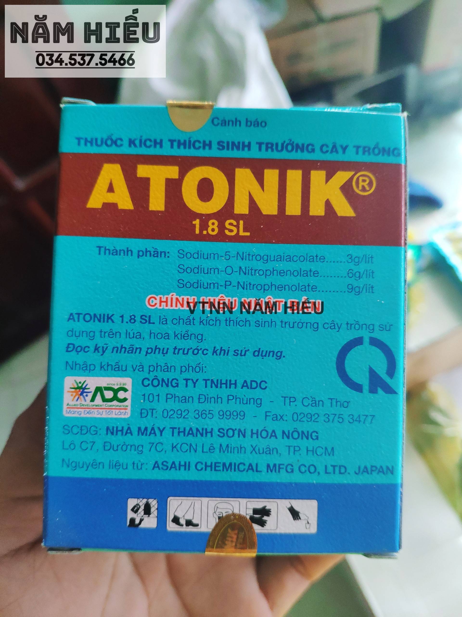 ATONIK 1.8SL ADC 1 Hộp -  Ra rễ cây khoẻ phục hồi nhanh -Thuốc điều hòa sinh trưởng kích thích cây trồng và hoa kiểng