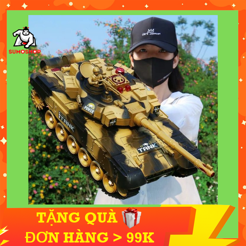 Đồ Chơi Xe Tăng Điều Khiển Bánh Xích KINGPOWER Có Nhạc Đèn Di Chuyển Mọi Loại Địa Hình (Combo)