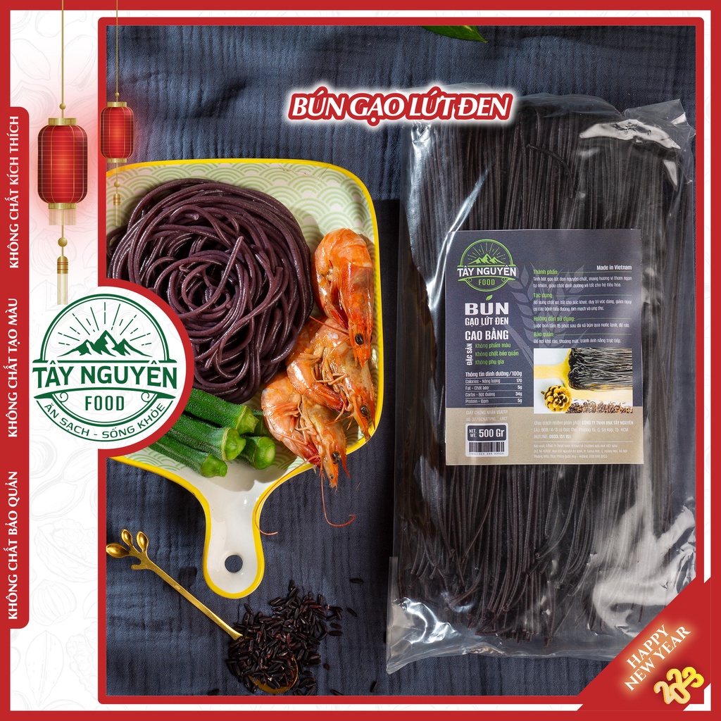 Bún gạo lứt đen nguyên chất 0.5kg