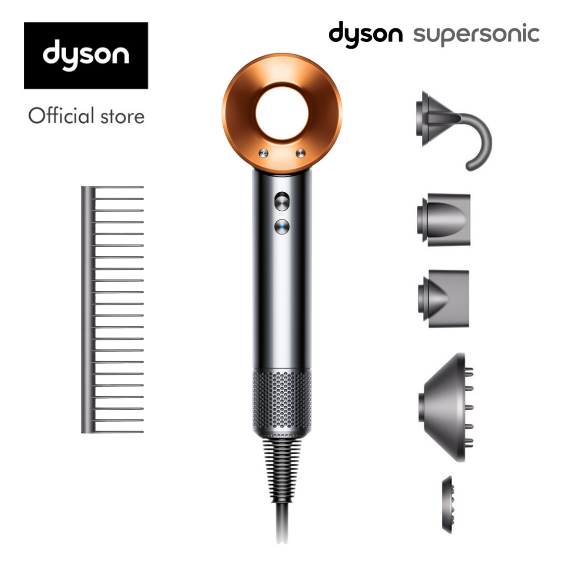 Dyson SupersonicTM Hair Dryer HD08with Detangling Comb