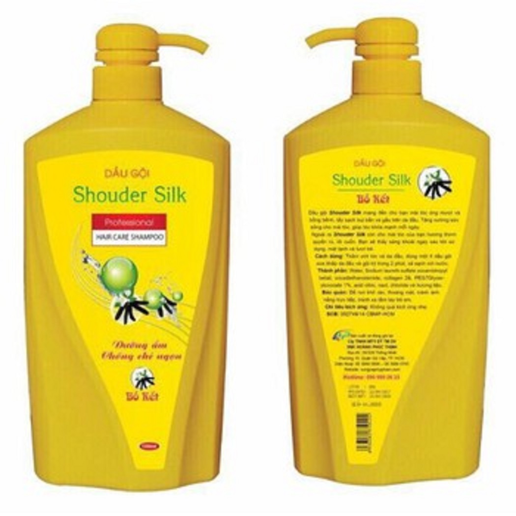 Dầu Gội Shouder Silk Bồ Kết 1000ml vàng óng chắc khỏe
