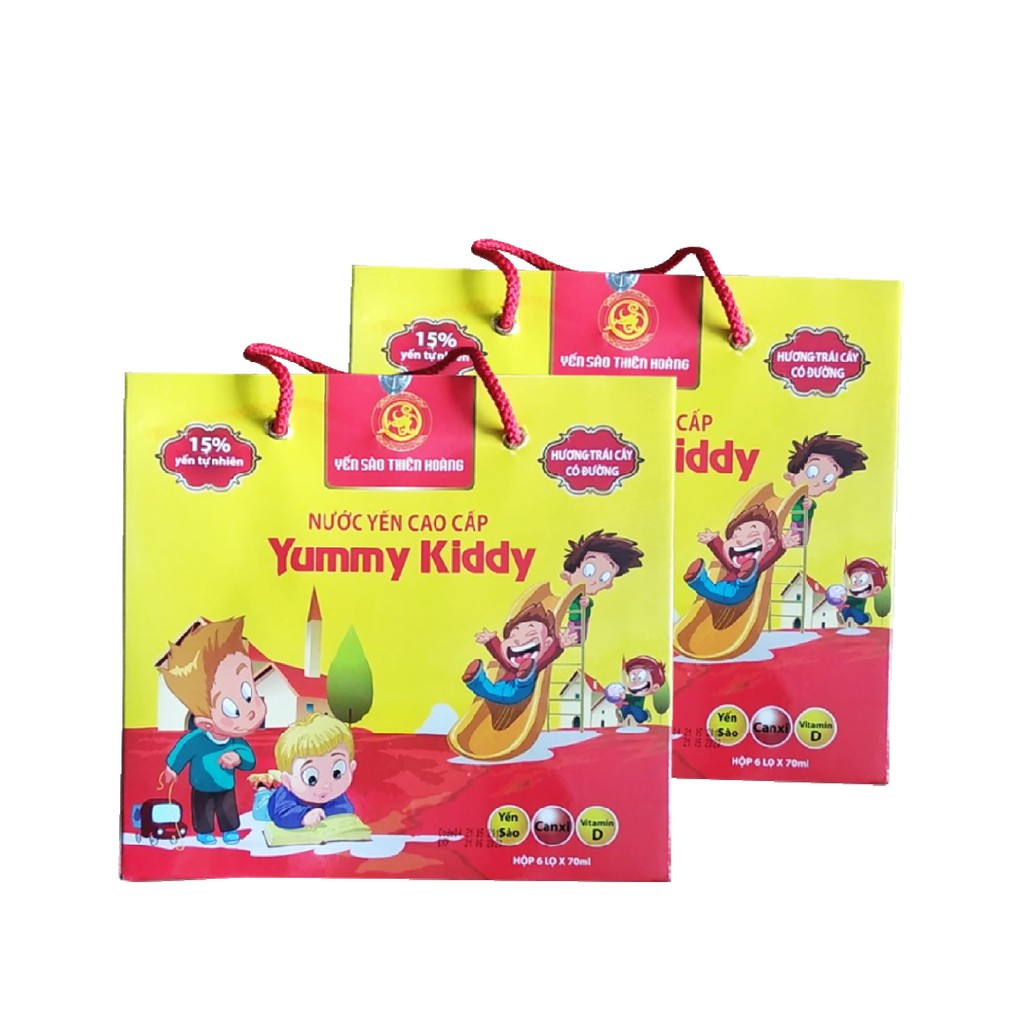 Combo 3 hộp nước yến thiên hoàng yummy kid chọn vị