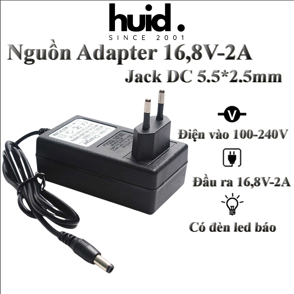 Adapter nguồn tự ngắt 16,8v-2a