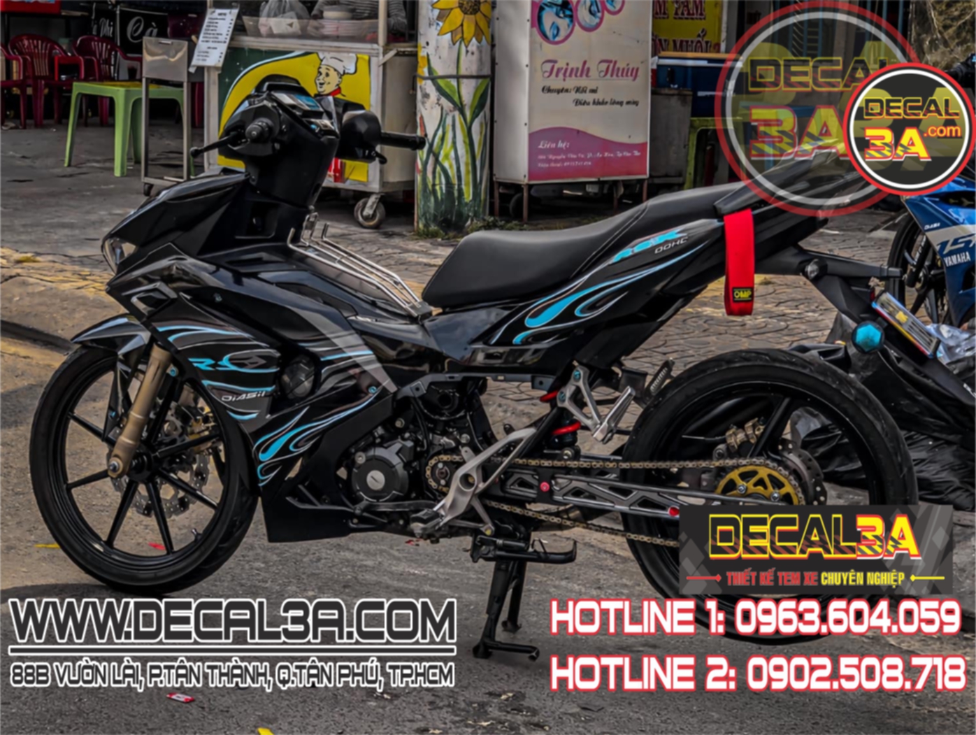 Tem rời winner v3 lửa xanh đen