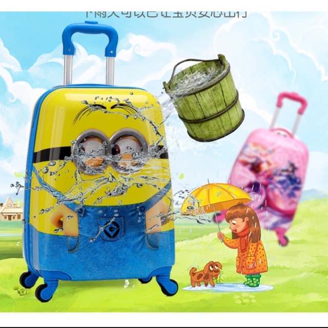 Vali Kéo Trẻ Em In 2 Mặt Trước Sau Mới Nhất 2020 - Size 18