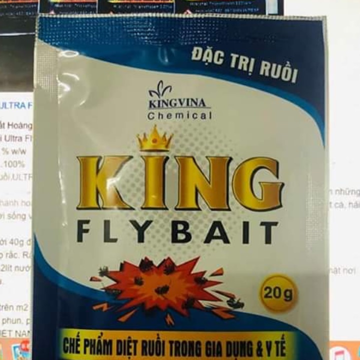 [Hoàn Tiền 10%] Thuốc diệt ruồi King fly bait 20g - diệt ruồi tận gốc hiệu quả sau 1 phút sử dụng