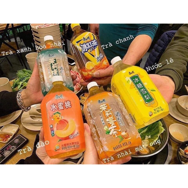 1 chai nước ép Lê, Đào, Trà Nhài Mật Ong, Trà Chanh, Nho nội địa ( 1 lít)