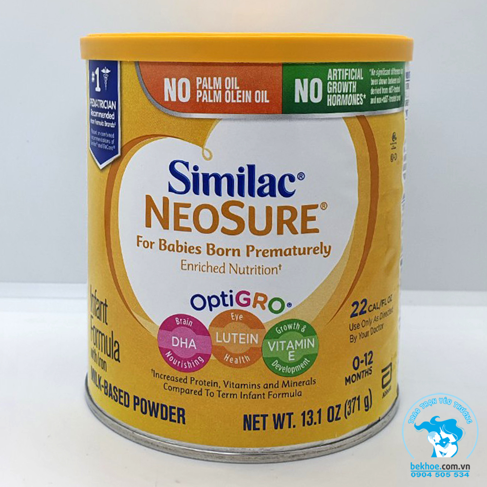 Sữa similac neosure cho các bé sinh non, bé nhẹ cân, tăng cường dinh dưỡng